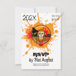 Zombie Soldaat Halloween Feestkostuum RSVP Kaart