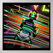 Zombie Space Disco Poster (Voorkant)