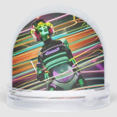 Zombie Space Disco Sneeuwbol (Achterkant)