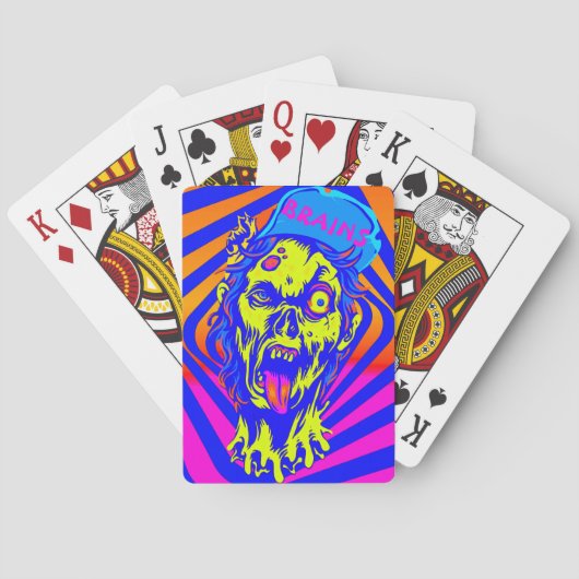 Zombie Speciaal speelkaartjes Pokerkaarten (Achterkant)