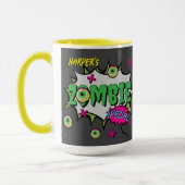 Zombie Special Ghoulishly Fun Personalized  Mok (Links)