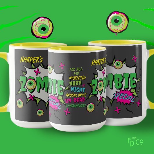 Zombie Special Ghoulishly Fun Personalized  Mok