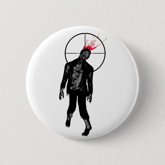 zombie splantknop ronde button 5,7 cm (Voorkant)