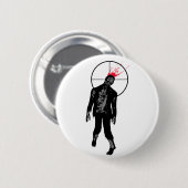 zombie splantknop ronde button 5,7 cm (Voorkant /achterkant)