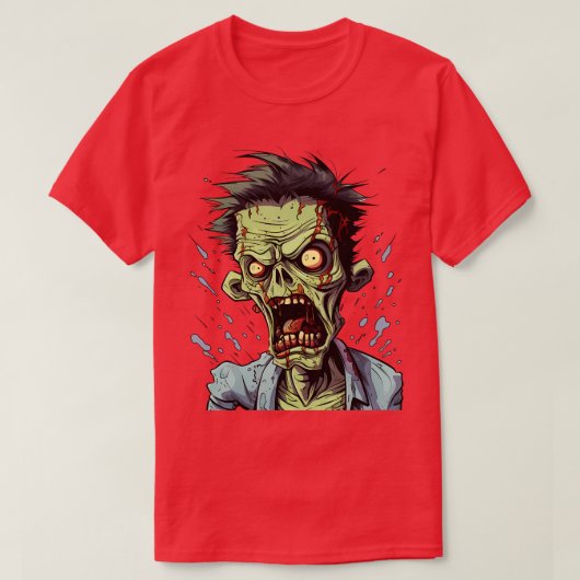 Zombie Spooky Halloween Horror Gothic Zombies 2 T-shirt (Design voorkant)