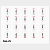 Zombie Squad Deporter Ronde Sticker (Vel)