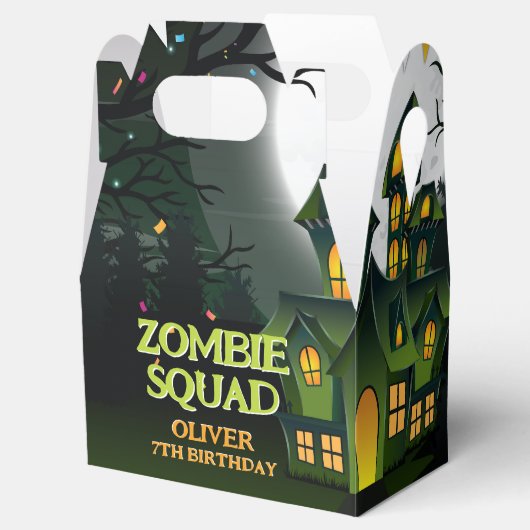 Zombie Squad Verjaardag Jongen Grappig Halloween Bedankdoosjes (Geopend)