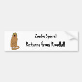 Zombie Squirrel Bumpersticker (Voorkant)