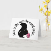 Zombie Squirrel, zo eindigt de wereld Kaart (Gele Bloem)