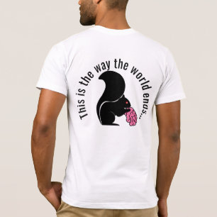 Zombie Squirrel, zo eindigt de wereld T-shirt