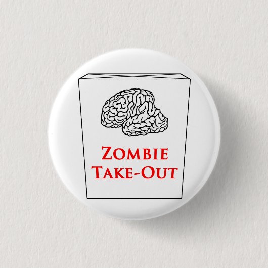 Zombie-startknop logo ronde button 3,2 cm (Voorkant)