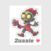 Zombie Sticker – Cool Horror Halloween 2025 (Vel)
