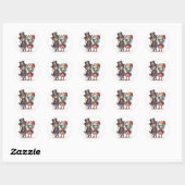 Zombie-sticker Ronde Sticker (Vel)