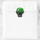 Zombie-Sticker Ronde Sticker (Tas)