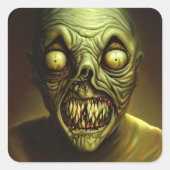 Zombie-sticker Vierkante Sticker (Voorkant)