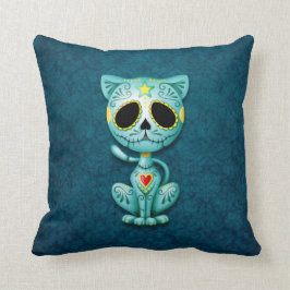 Zombie Sugar Kitten, blauw Kussen