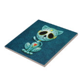 Zombie Sugar Kitten, blauw Tegeltje (Zijkant)