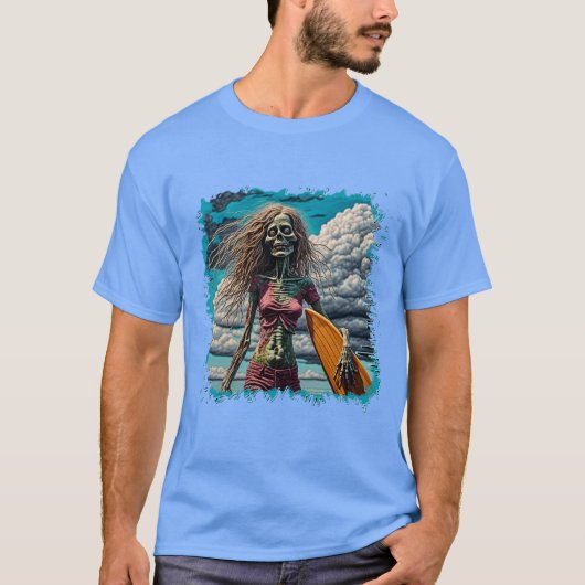 Zombie Surfer Vriendin T-shirt (Voorkant)