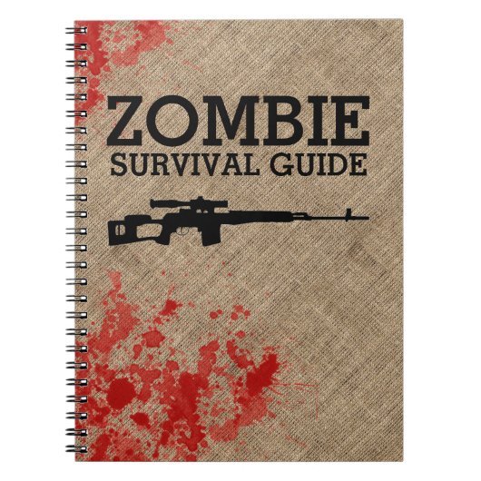 Zombie Survival Gids Funny Notitieboek (Voorkant)