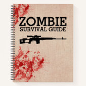 Zombie Survival Gids Funny Notitieboek (Voorkant)