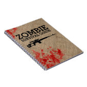 Zombie Survival Guide Funny Notitieboek (Rechterzijde)