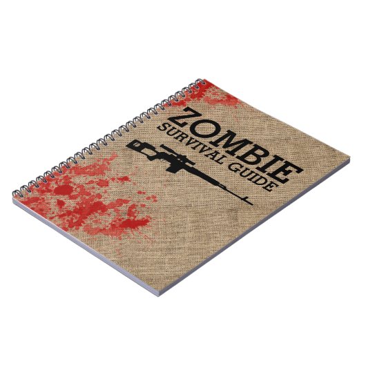 Zombie Survival Guide Funny Notitieboek (Linkerzijde)