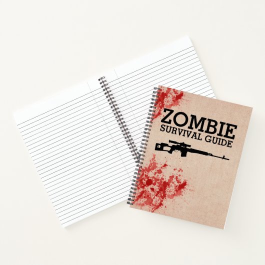 Zombie Survival Guide Grappig Notitieboek (Binnen)