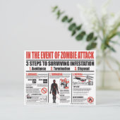 Zombie Survival Guide - voorbij deze muren Briefkaart (Staand voorkant)