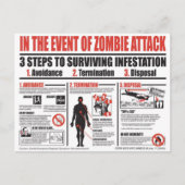 Zombie Survival Guide - voorbij deze muren Briefkaart (Voorkant)