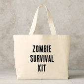 Zombie Survival Kit Grote Tote Bag