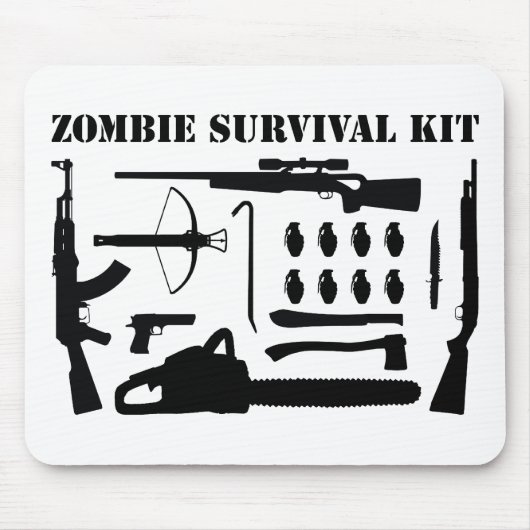 Zombie Survival Kit Muismat (Voorkant)
