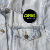 Zombie Survivalist. Ronde Button 5,7 Cm (In situ)