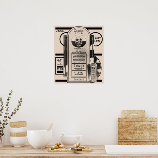 Zombie Syrup Poster (Keuken)