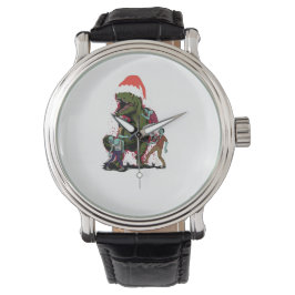 Zombie T-Rex Lelijke Kerstmis Dinosaurus Horloge
