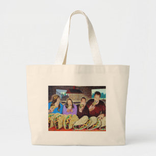 Zombie Taco Dinsdag Grote Tote Bag