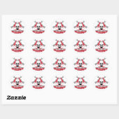 zombie tactisch responscentrum 2 ronde sticker (Vel)