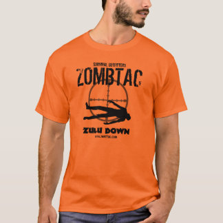 Zombie tactisch "Zulu Down!" T-shirt
