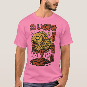 Zombie Taiyaki - griezelige Japanse vis gebak horr T-shirt