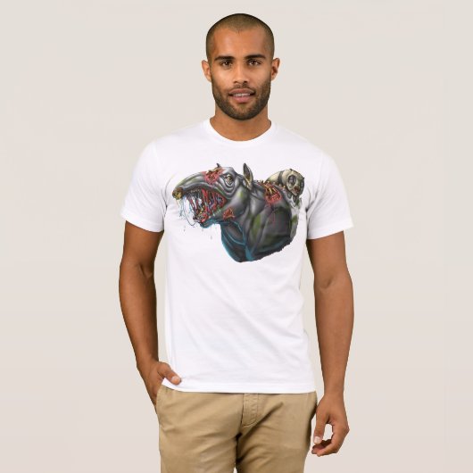 Zombie Tapir en Panda T-shirt (Voorkant volledig)