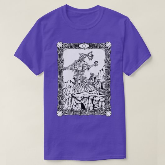 Zombie Tarot Fool T-shirt (Design voorkant)
