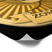 Zombie Task Force - Kapitein Badge Poster (Hoek)