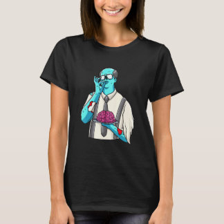 Zombie Teacher Love Brains Halloween Costume Trick T-shirt
