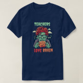 Zombie Teacher's Brainy Eraser T-shirt (Design voorkant)