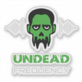 Zombie Techno Rave Sticker (Voorkant)