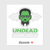 Zombie Techno Rave Sticker (Vel)