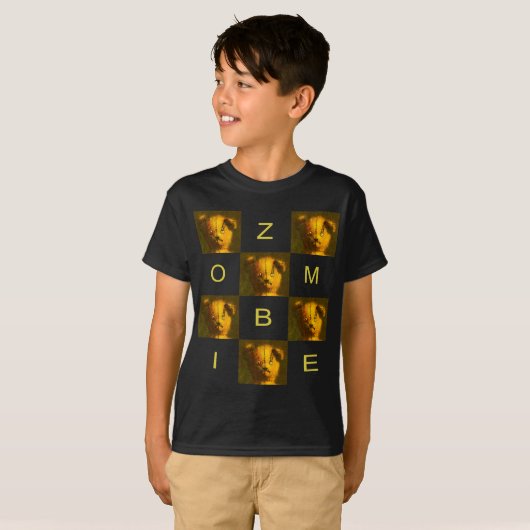 Zombie Teddy Bear Kinderen T-shirt (Voorkant volledig)
