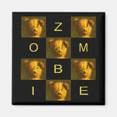 Zombie Teddy Fridge Magnet (Voorkant)