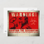 Zombie, teken briefkaart (Voorkant / Achterkant)