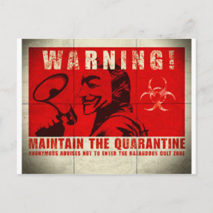 Zombie, teken briefkaart