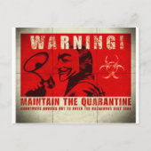 Zombie, teken briefkaart (Voorkant)